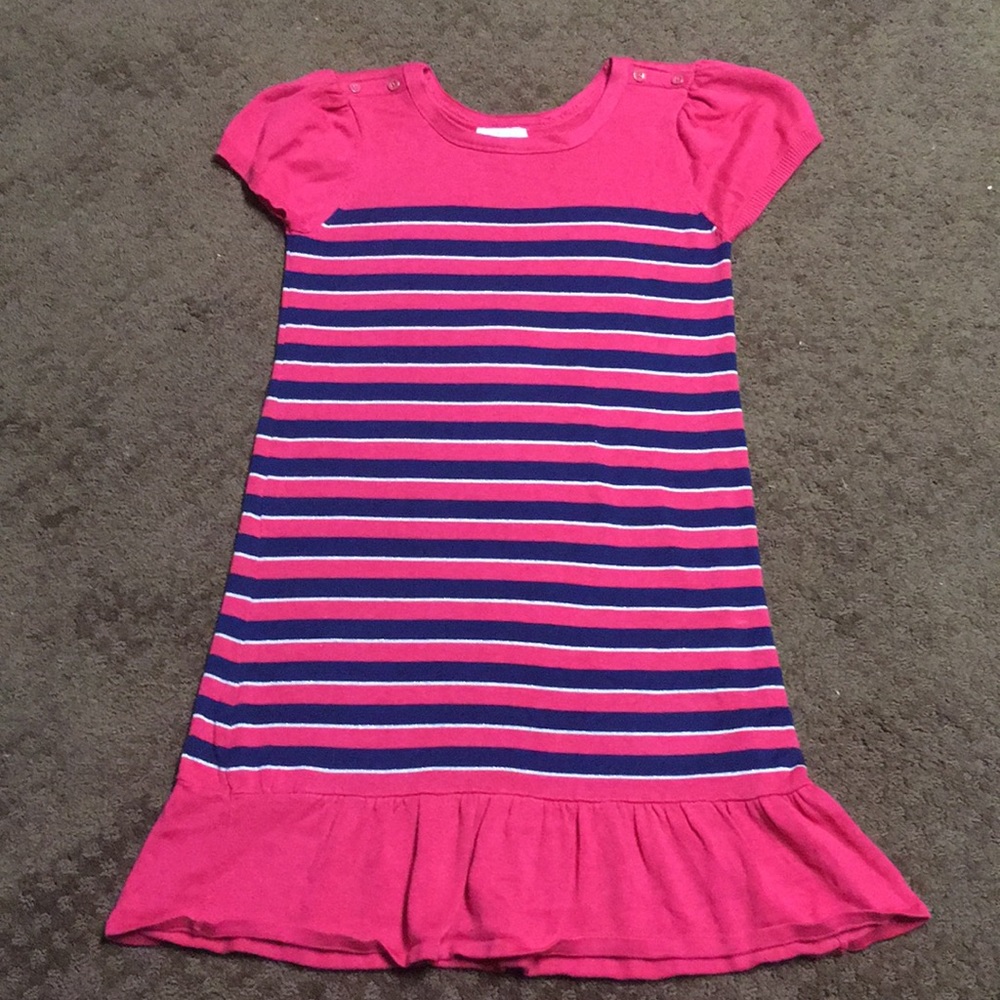 Sweater dress size 14 girls EUC stripes